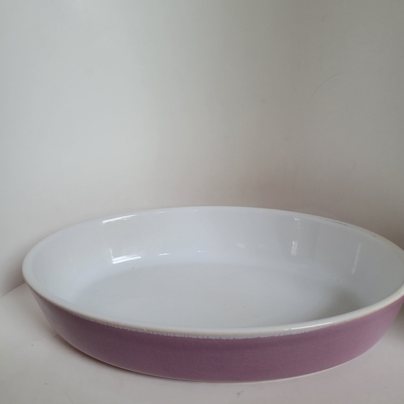 French Oval Lavender Casserole Dish10" X 7"Made in France - Picture 2 of 6